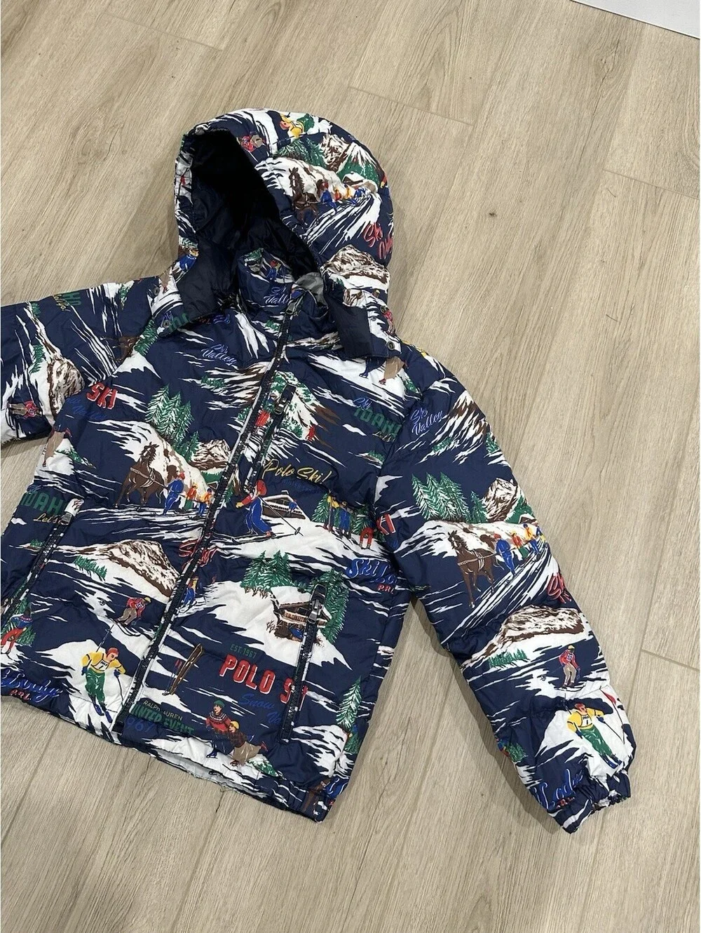 Polo Ralph Lauren Kids Ski-Print Water-Repellent Down Jacket M 10-12